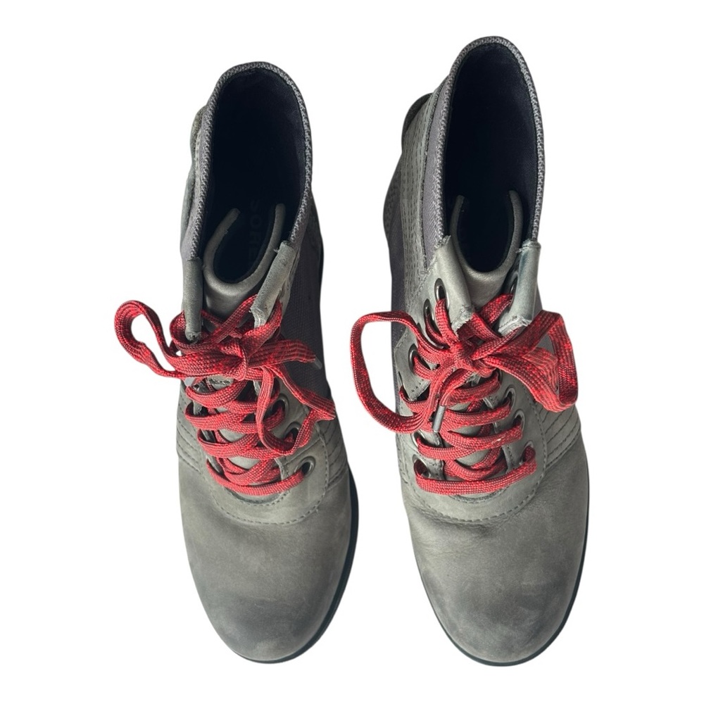 Sorel Lexie Wedge waterproof upper lace up in Quarry grey color | Size 7 - Picture 5 of 16